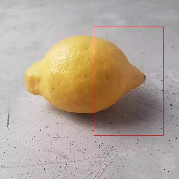 Боковой свет на лимоне с отражателем