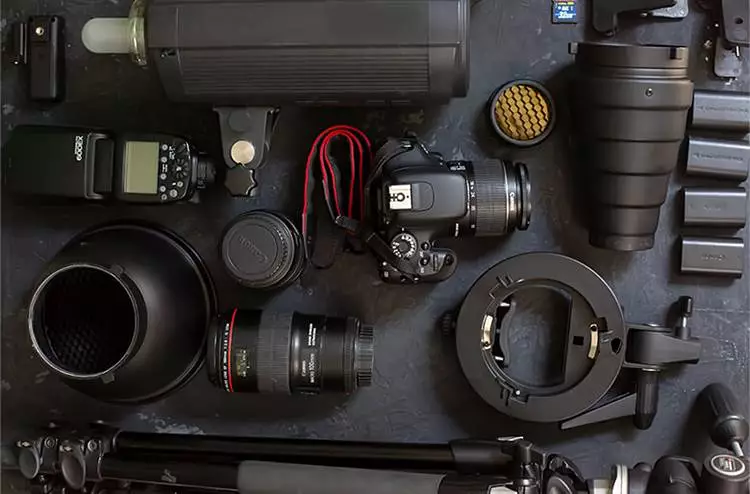 Комплект оборудования для фуд фотографа