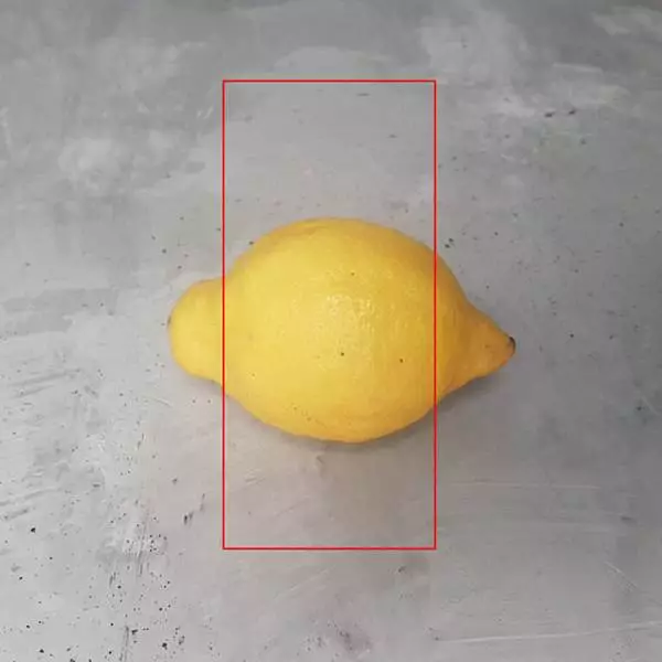 Лимон с фронтальным светом