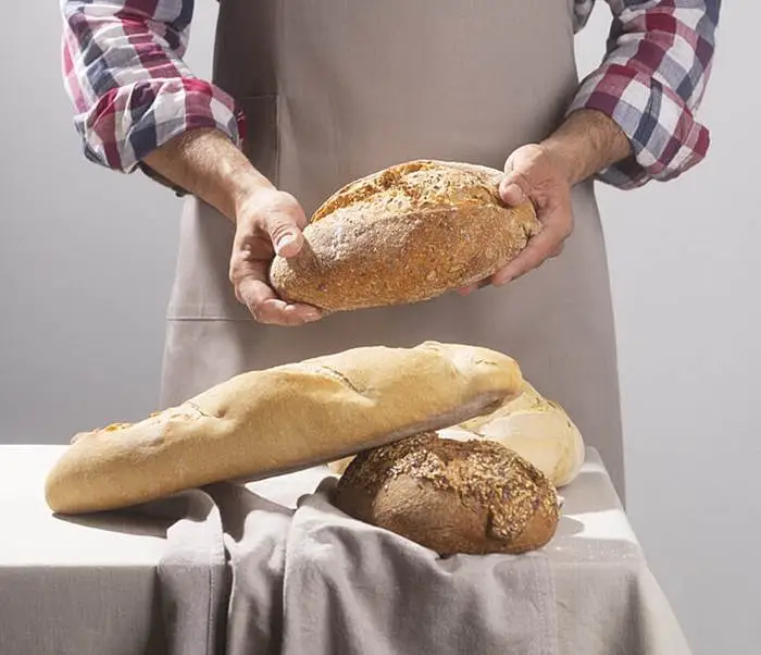 Стоковая фотография хлеба с моделью